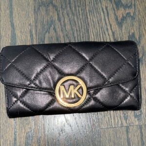 Michael Kors Black Quilted Wallet